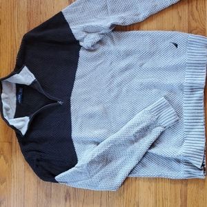 Nautica Mens XL 3/4 zip sweater